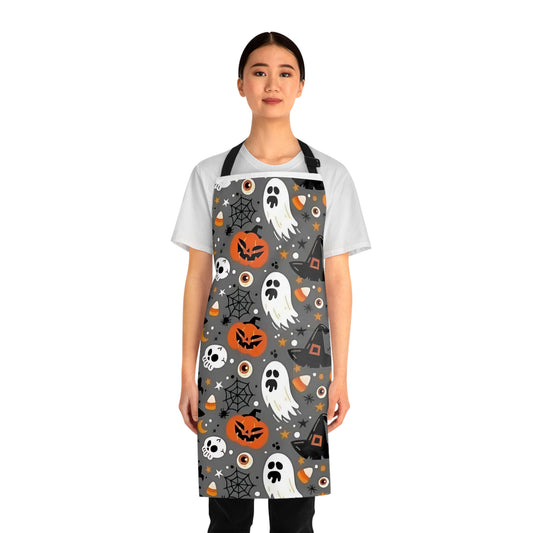 Halloween Apron, Spooky Kitchen Wear, Fun Cooking Gift, Perfect for Halloween Parties, Holiday Cooking