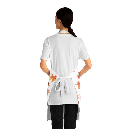 Autumn Fall Leaves Apron – Rustic Thanksgiving Kitchen Decor, Cozy Harvest Cooking Gift & Seasonal Fall Kitchenwear (USA)