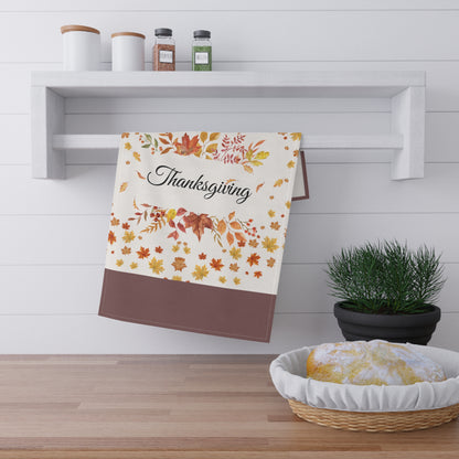 Thanksgiving Fall Leaves Tea Towel