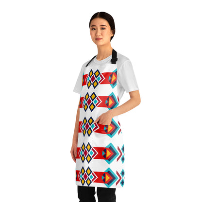 Colorful Geometric Pattern Apron, Kitchen Apron for Cooking & Baking, Unique Gift for Foodies, Artisanal Culinary Style, Hostess Gift, [...]