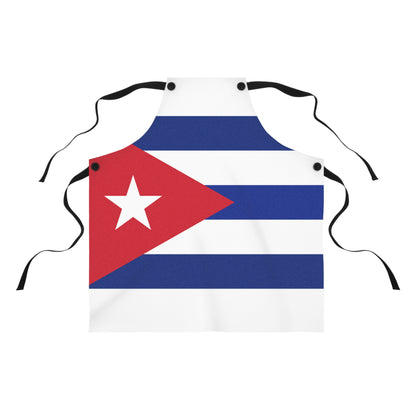 Cuban Flag Chef Apron – Patriotic Cooking Apron, Cuba Pride Kitchen Gift & Cultural BBQ Apron (USA)