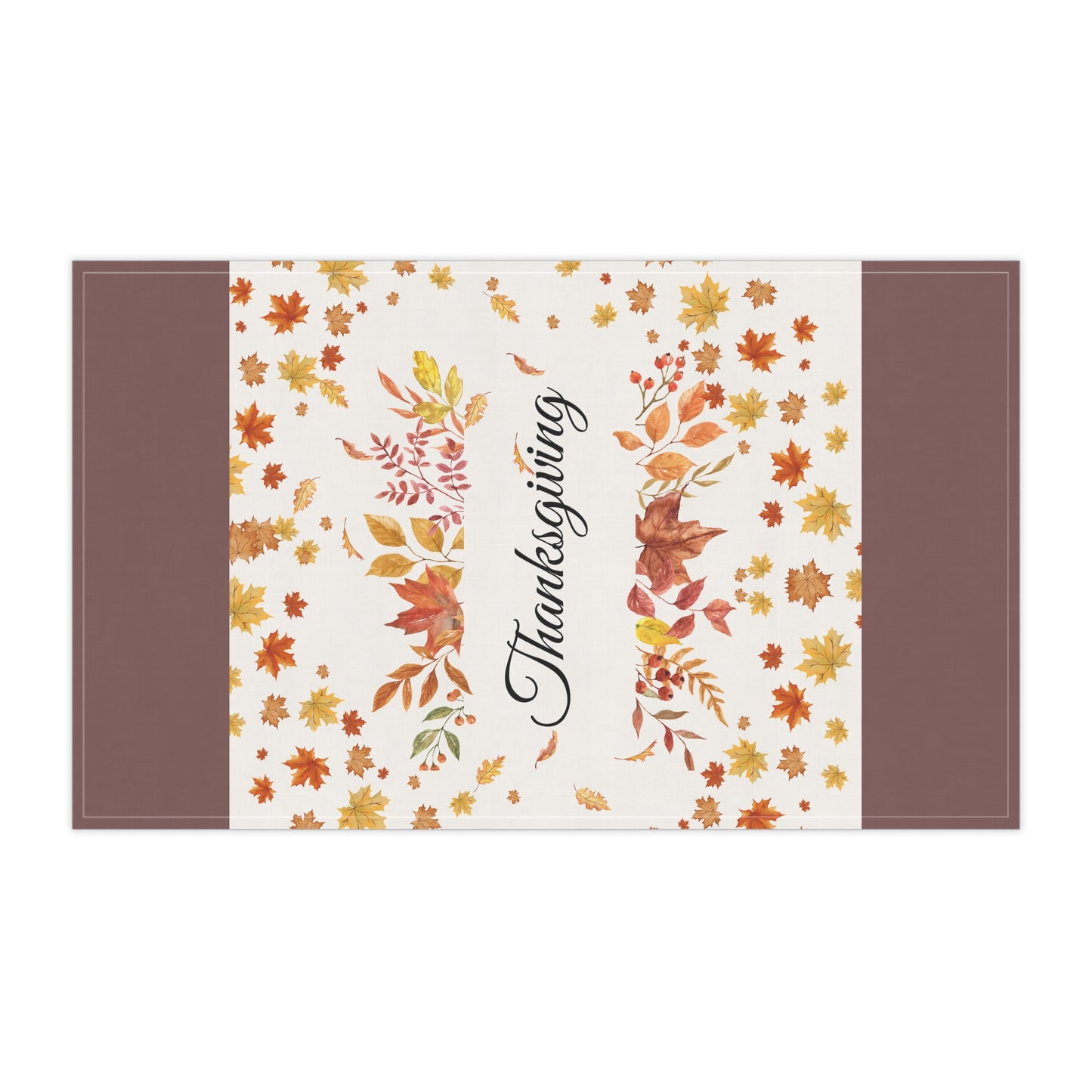Thanksgiving Fall Leaves Tea Towel