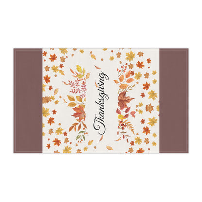 Thanksgiving Fall Leaves Tea Towel
