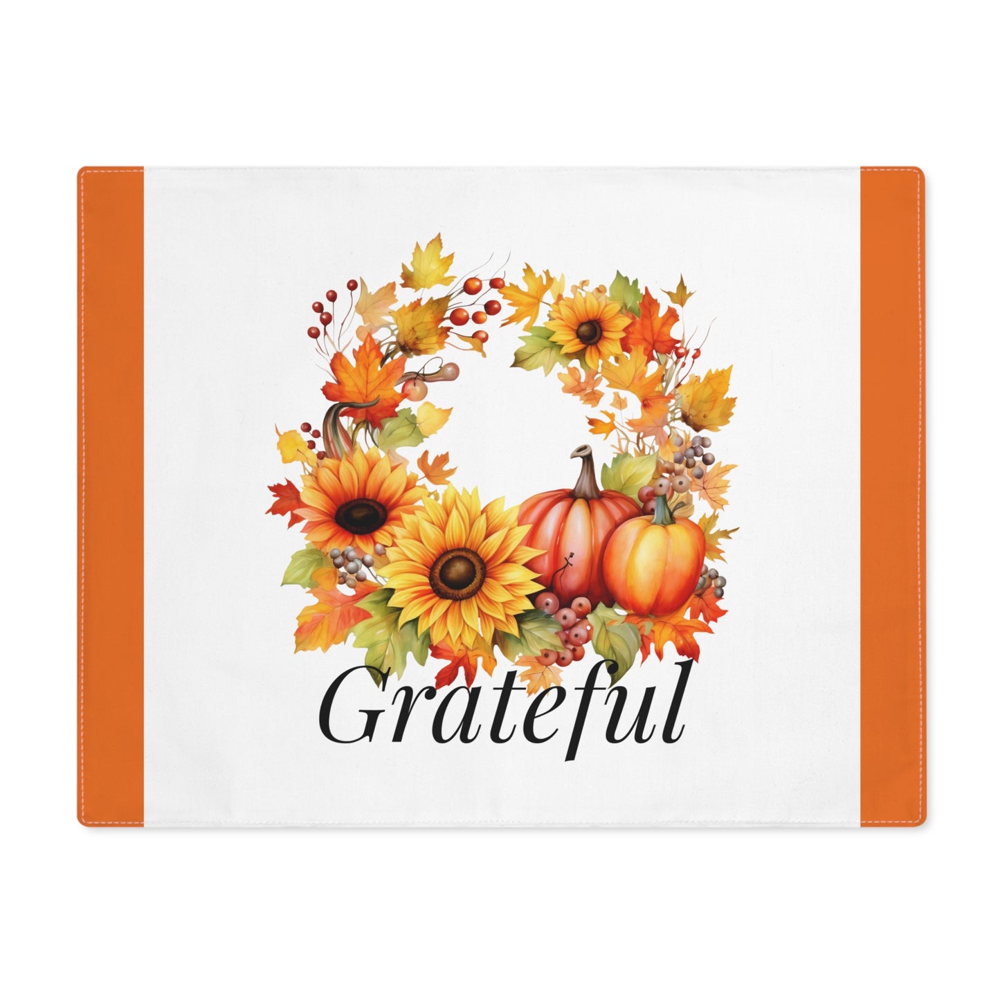Grateful Autumn Wreath Placemat
