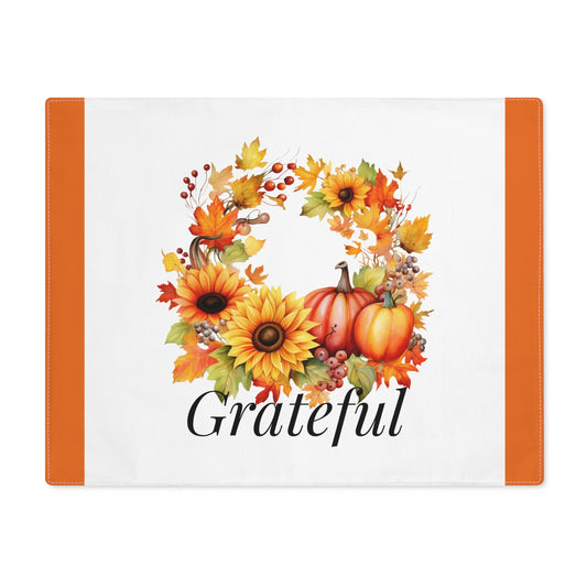 Grateful Autumn Wreath Placemat