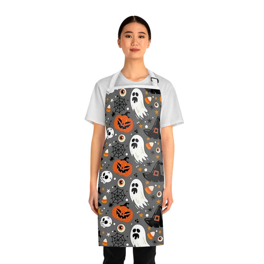 Halloween Apron, Spooky Kitchen Wear, Fun Cooking Gift, Perfect for Halloween Parties, Holiday Cooking