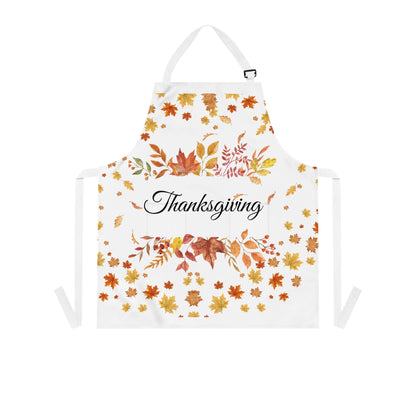 Thanksgiving Autumn Leaves Apron – Fall Kitchen Decor, Holiday Cooking Gift & Seasonal Harvest Design (USA)