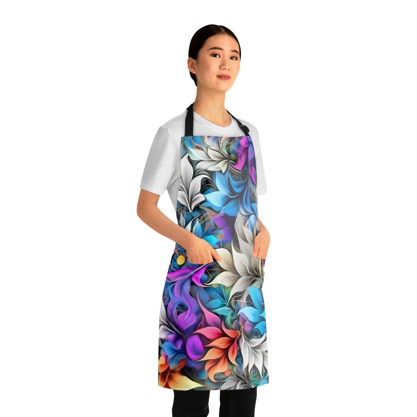 Eye-Catching Floral Apron, Makes the Perfect Chef's Gift