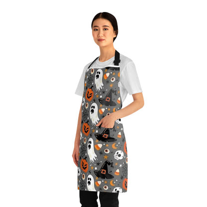 Halloween Apron, Spooky Kitchen Wear, Fun Cooking Gift, Perfect for Halloween Parties, Holiday Cooking