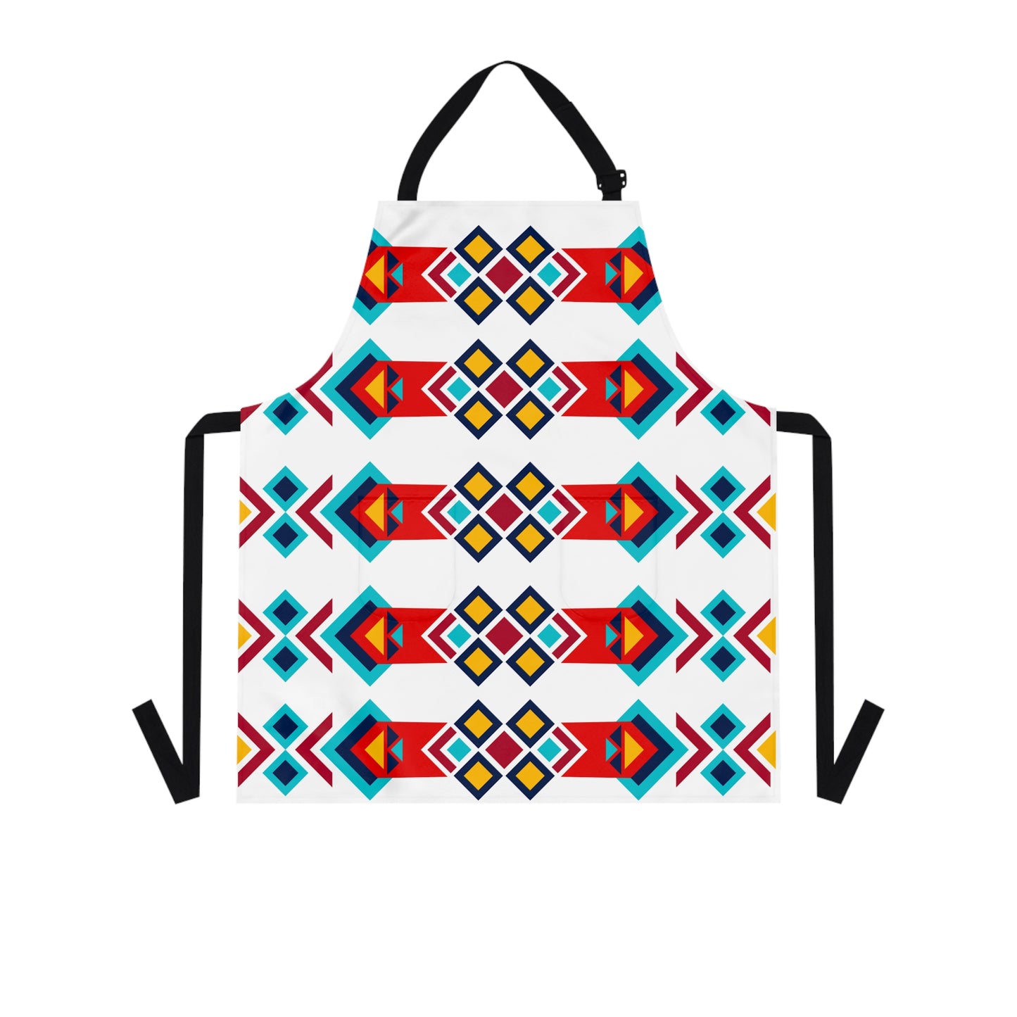 Colorful Geometric Pattern Apron, Kitchen Apron for Cooking & Baking, Unique Gift for Foodies, Artisanal Culinary Style, Hostess Gift, [...]