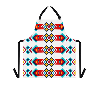 Colorful Geometric Pattern Apron, Kitchen Apron for Cooking & Baking, Unique Gift for Foodies, Artisanal Culinary Style, Hostess Gift, [...]