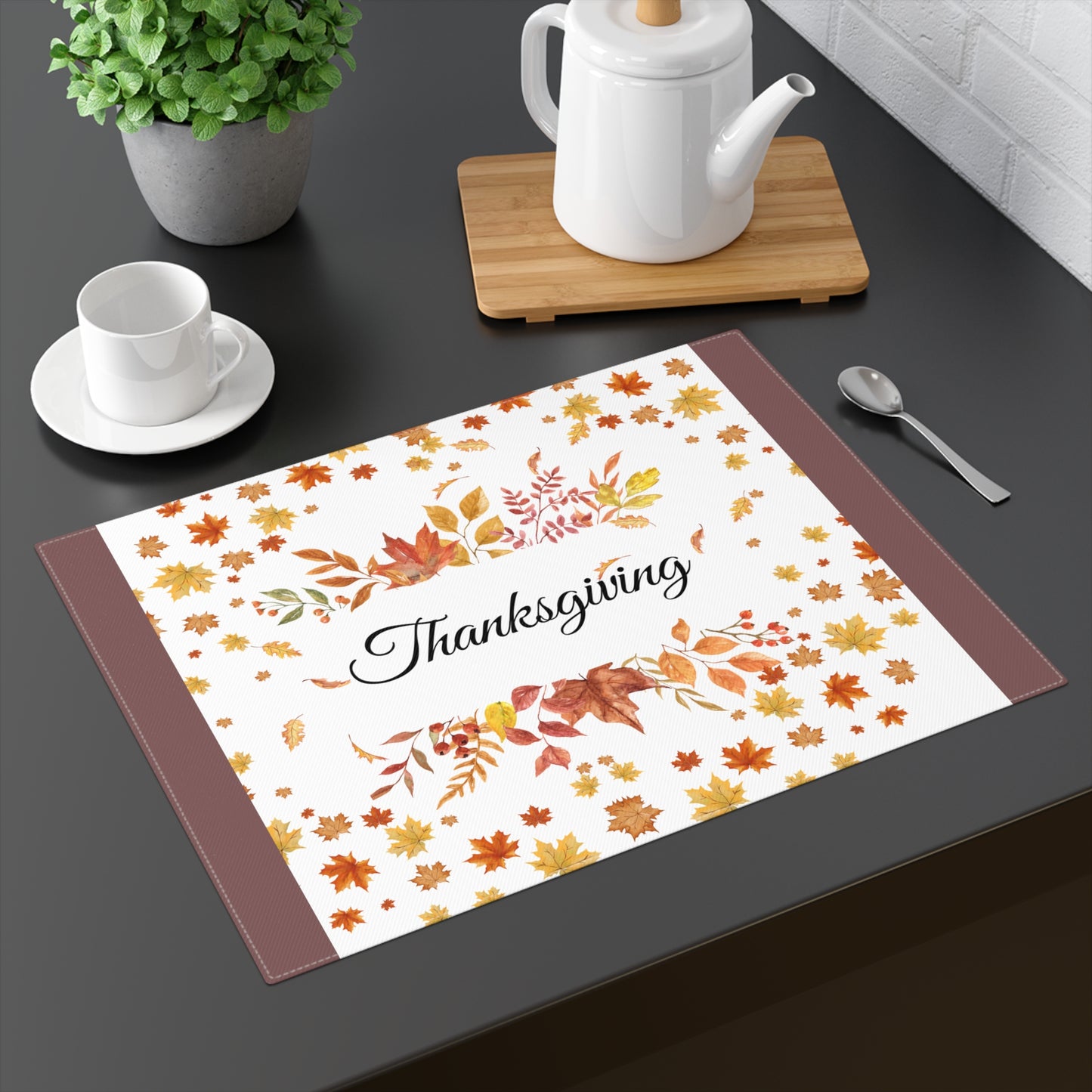 Thanksgiving Fall Leaves Placemat