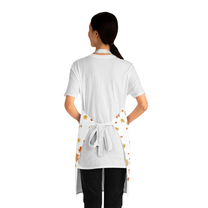 Thanksgiving Autumn Leaves Apron – Fall Kitchen Decor, Holiday Cooking Gift & Seasonal Harvest Design (USA)