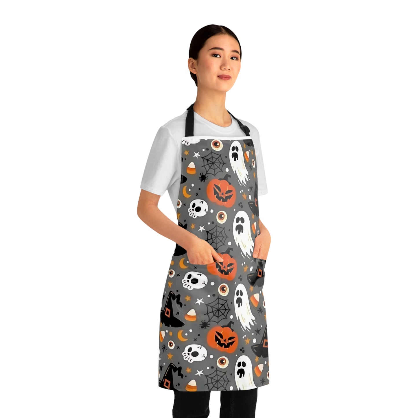 Halloween Apron, Spooky Kitchen Wear, Fun Cooking Gift, Perfect for Halloween Parties, Holiday Cooking