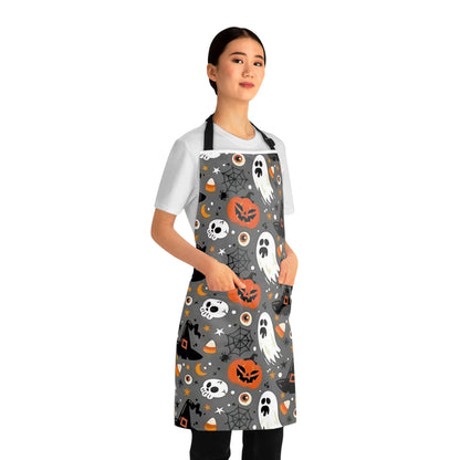 Halloween Apron, Spooky Kitchen Wear, Fun Cooking Gift, Perfect for Halloween Parties, Holiday Cooking
