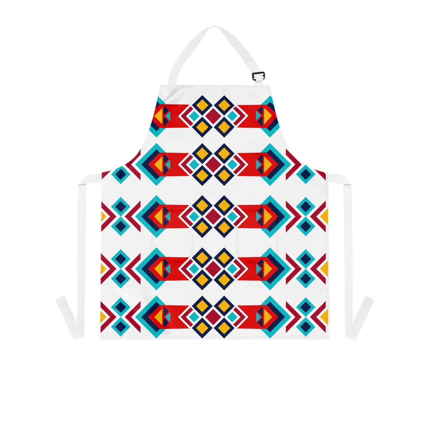 Colorful Geometric Pattern Apron, Kitchen Apron for Cooking & Baking, Unique Gift for Foodies, Artisanal Culinary Style, Hostess Gift, [...]