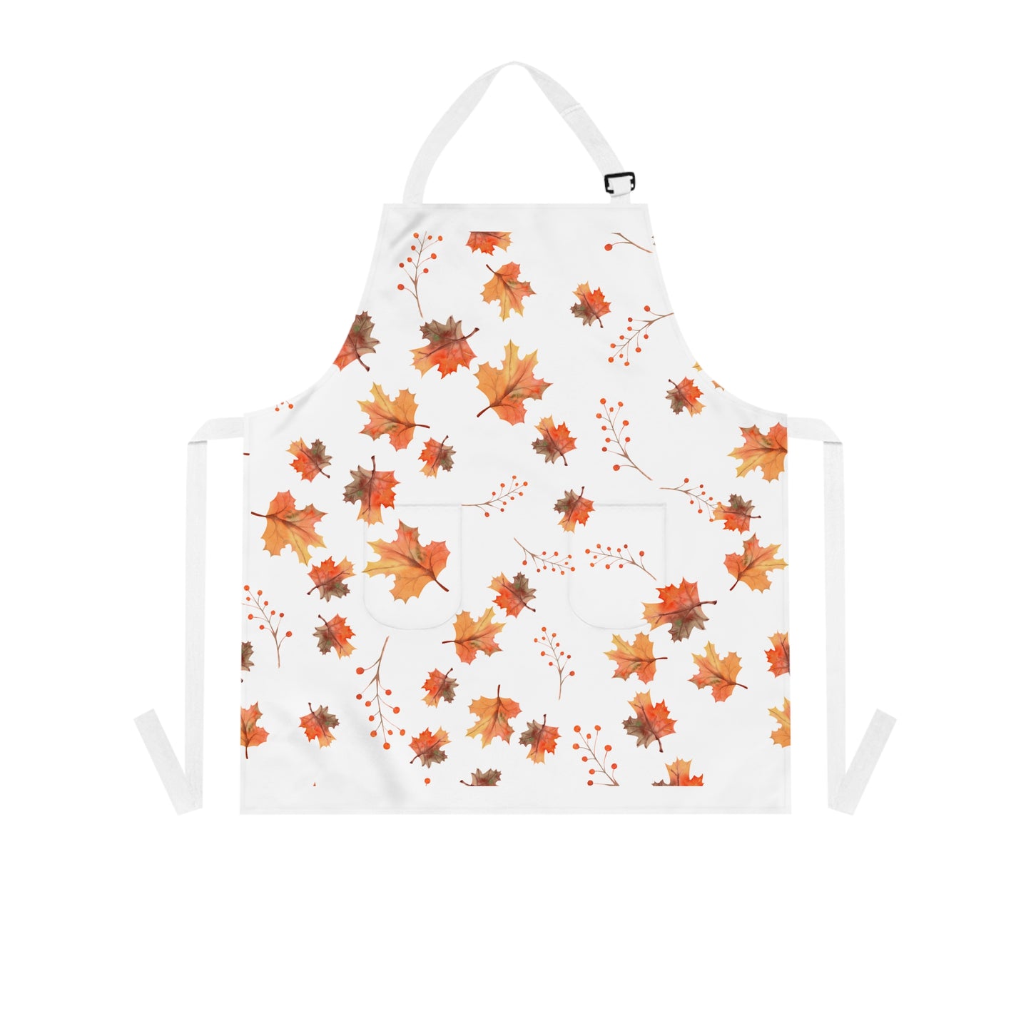 Autumn Fall Leaves Apron – Rustic Thanksgiving Kitchen Decor, Cozy Harvest Cooking Gift & Seasonal Fall Kitchenwear (USA)