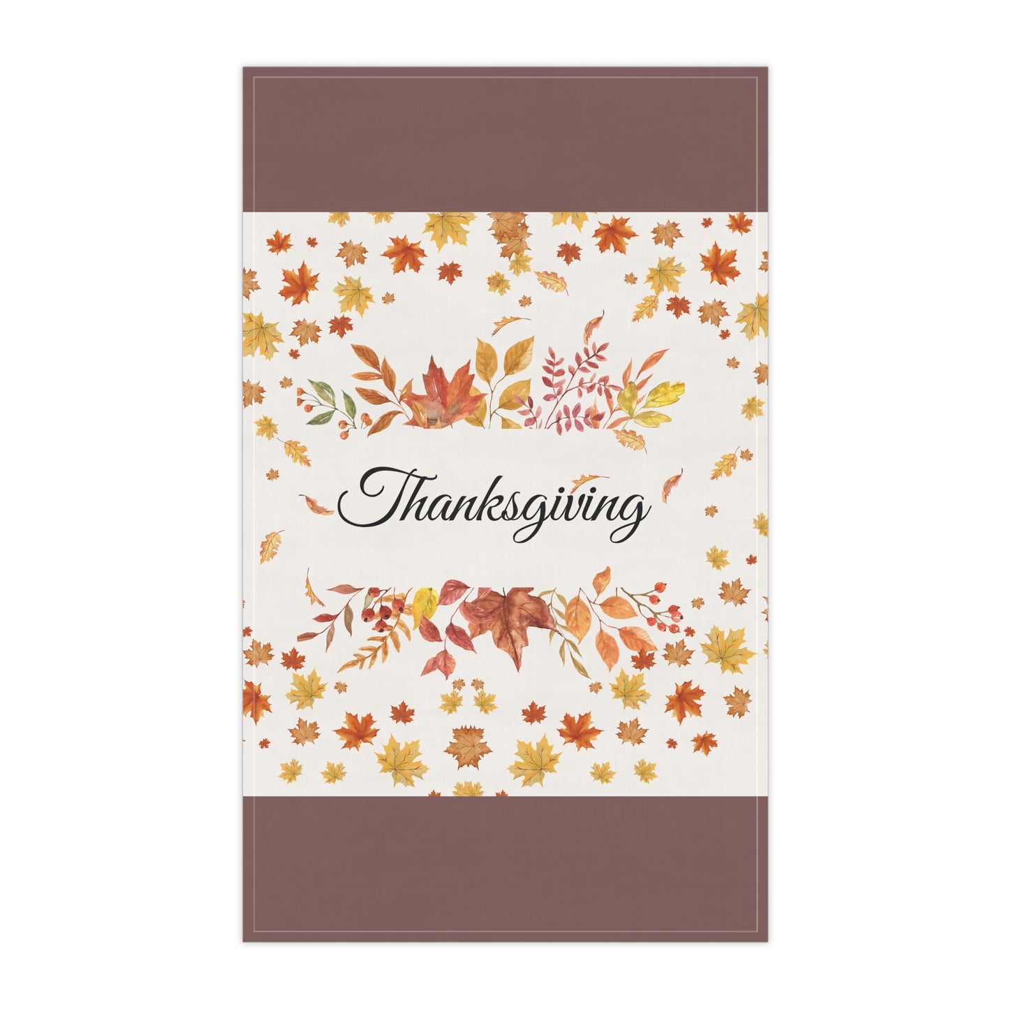 Thanksgiving Fall Leaves Tea Towel