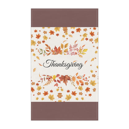 Thanksgiving Fall Leaves Tea Towel