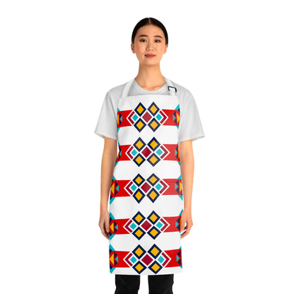 Colorful Geometric Pattern Apron, Kitchen Apron for Cooking & Baking, Unique Gift for Foodies, Artisanal Culinary Style, Hostess Gift, [...]